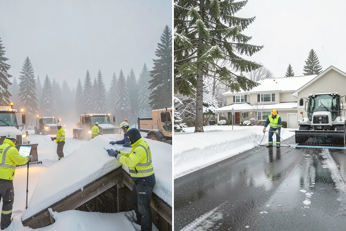 Sidewalk Tractor Service in Mountlake Terrace, Snohomish County, WA - Deploy the sidewalk tractor with plow or brush and spreader