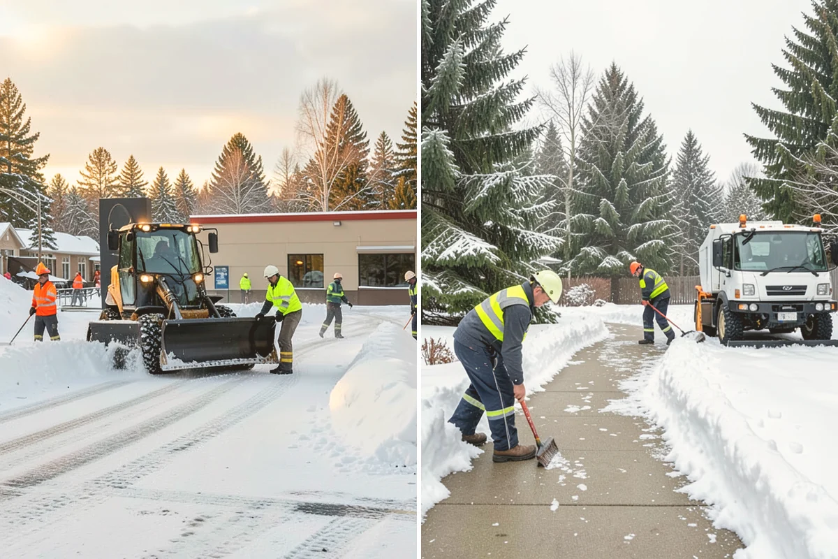Sidewalk Tractor Service in Newcastle, King County, WA - Deploy the sidewalk tractor with plow or brush and spreader