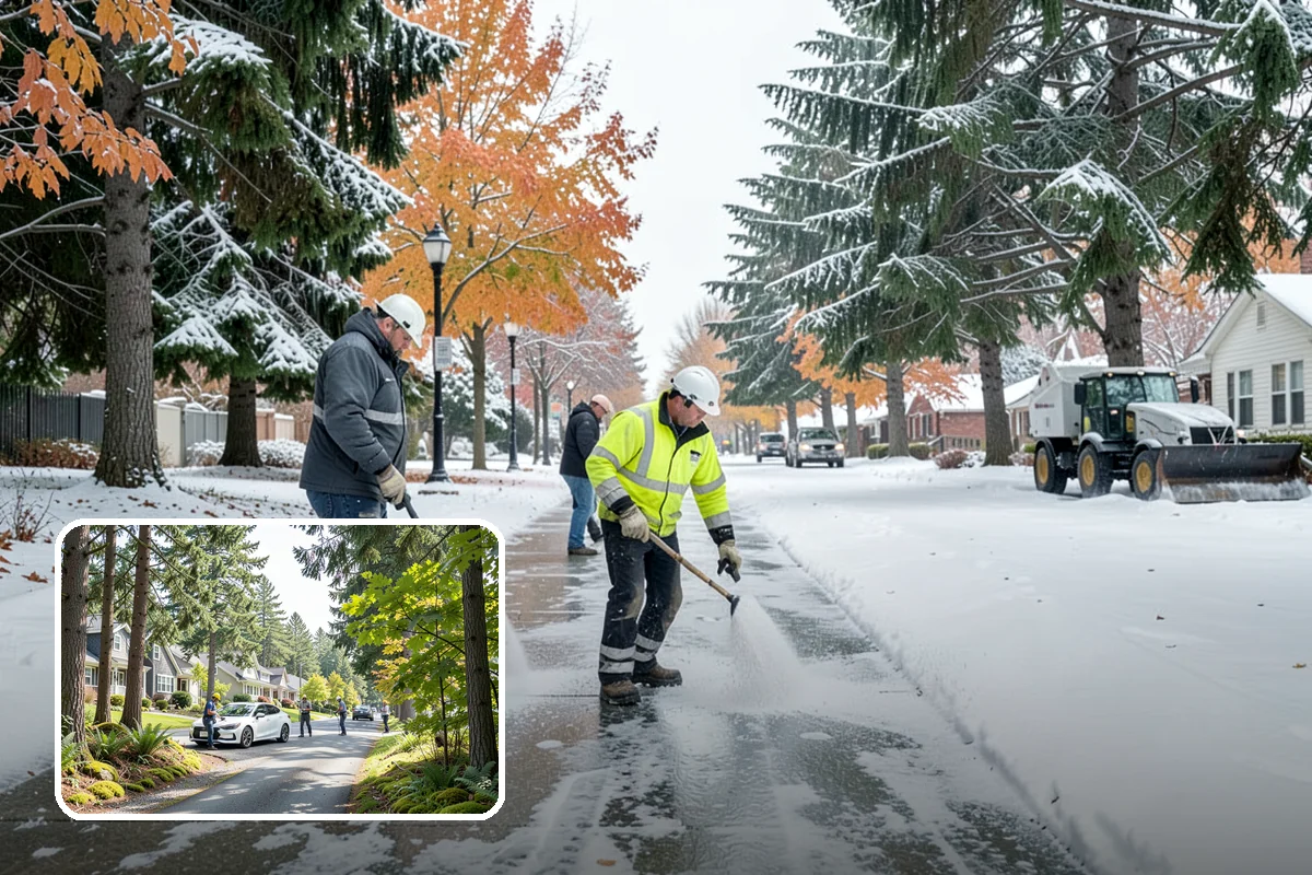Sidewalk Tractor Service in Normandy Park, King County, WA - Clearing of narrow walks and paths trucks cannot reach
