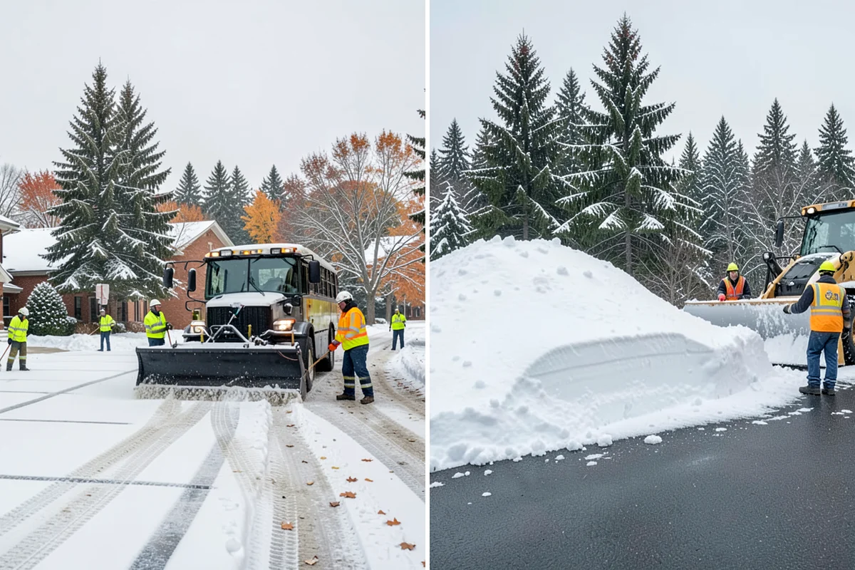 Sidewalk Tractor Service in Normandy Park, King County, WA - Deploy the sidewalk tractor with plow or brush and spreader