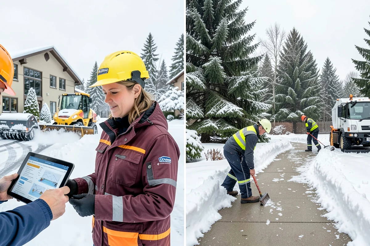 Sidewalk Tractor Service in SeaTac, King County, WA - Deploy the sidewalk tractor with plow or brush and spreader