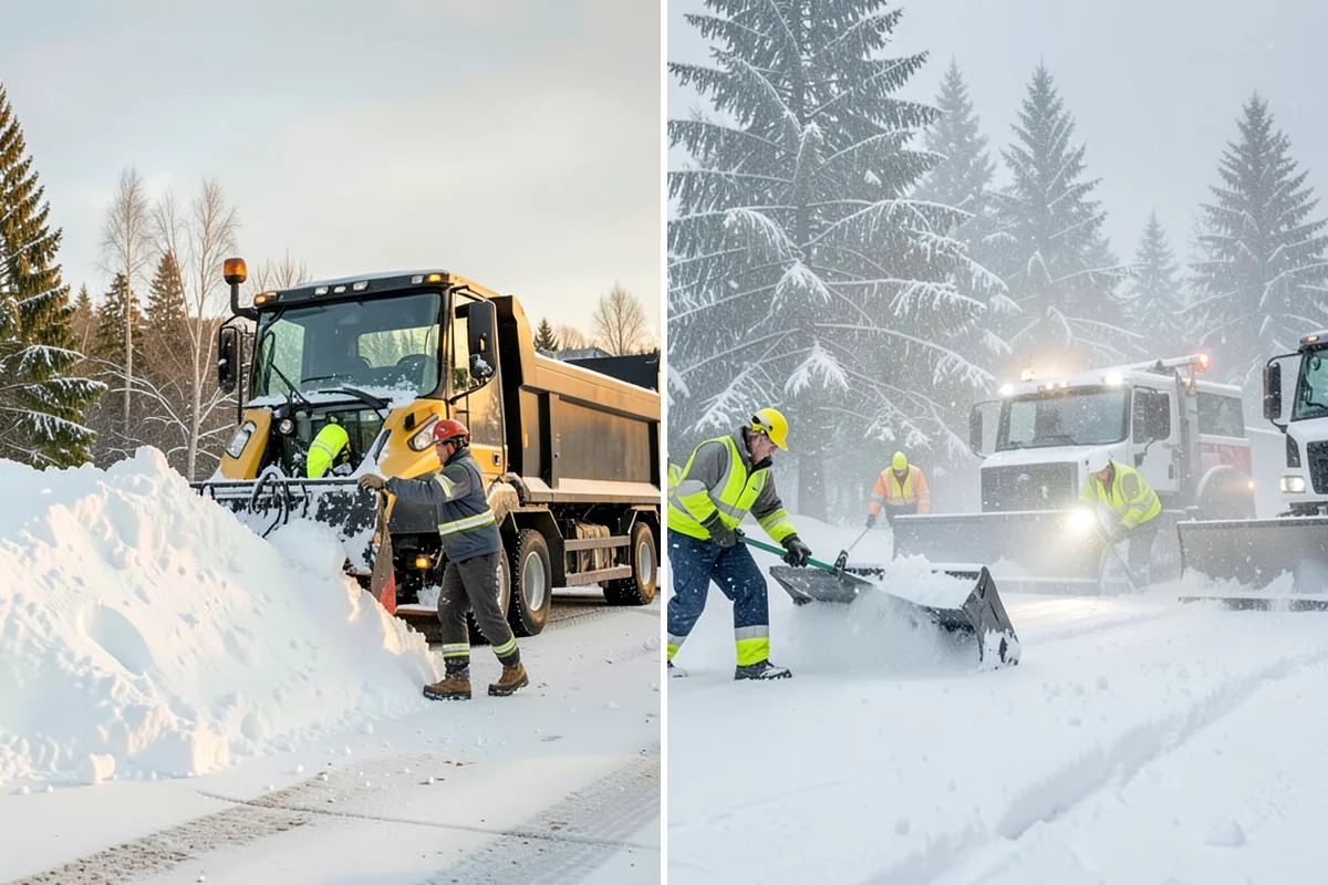 Sidewalk Tractor Service in Sedro-Woolley, Skagit County, WA - Deploy the sidewalk tractor with plow or brush and spreader