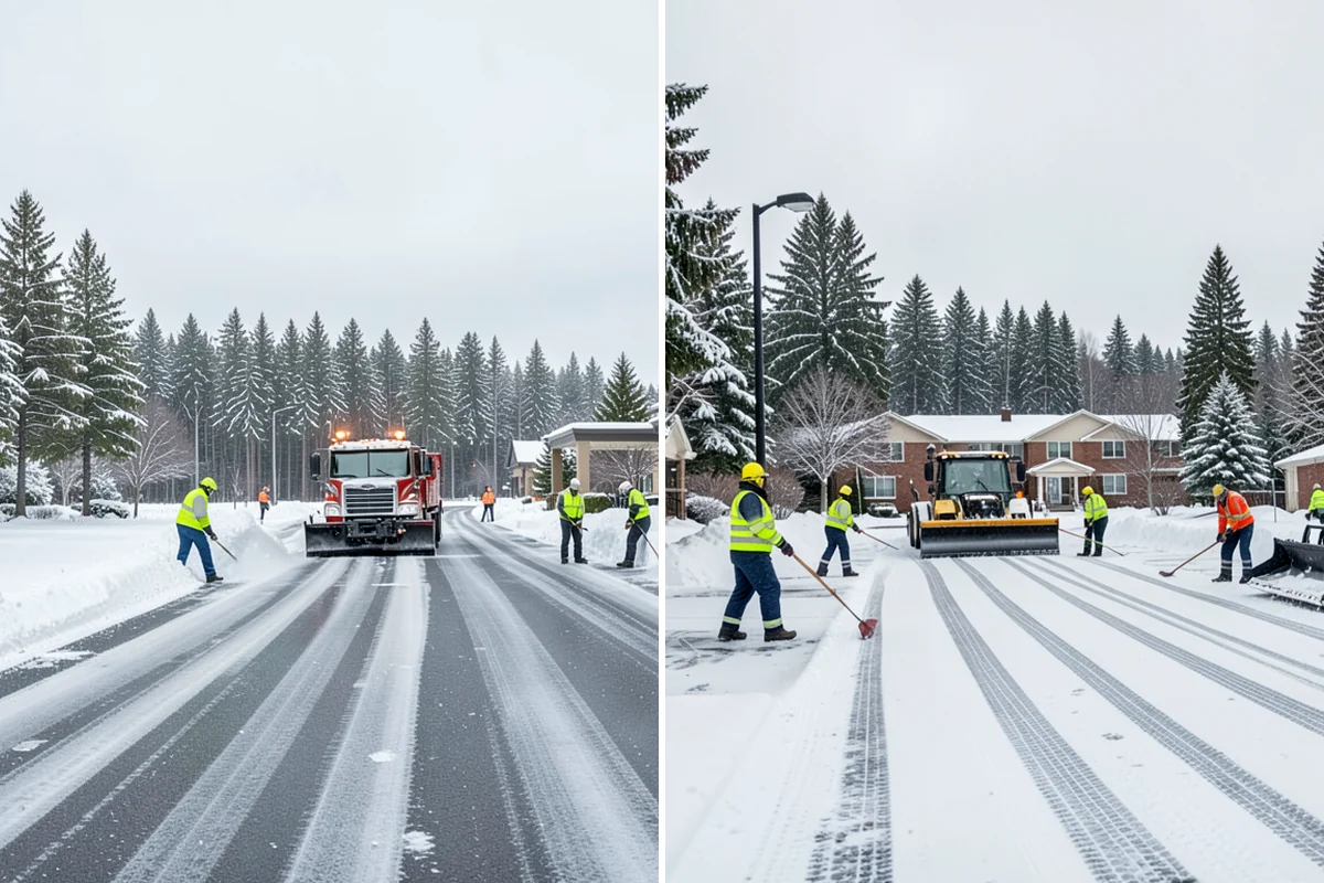 Sidewalk Tractor Service in Shoreline, King County, WA - Deploy the sidewalk tractor with plow or brush and spreader