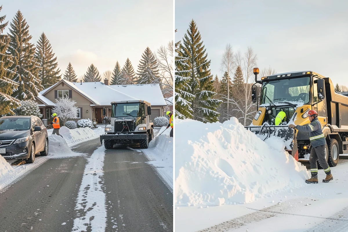 Sidewalk Tractor Service in Sumner, Pierce County, WA - Deploy the sidewalk tractor with plow or brush and spreader