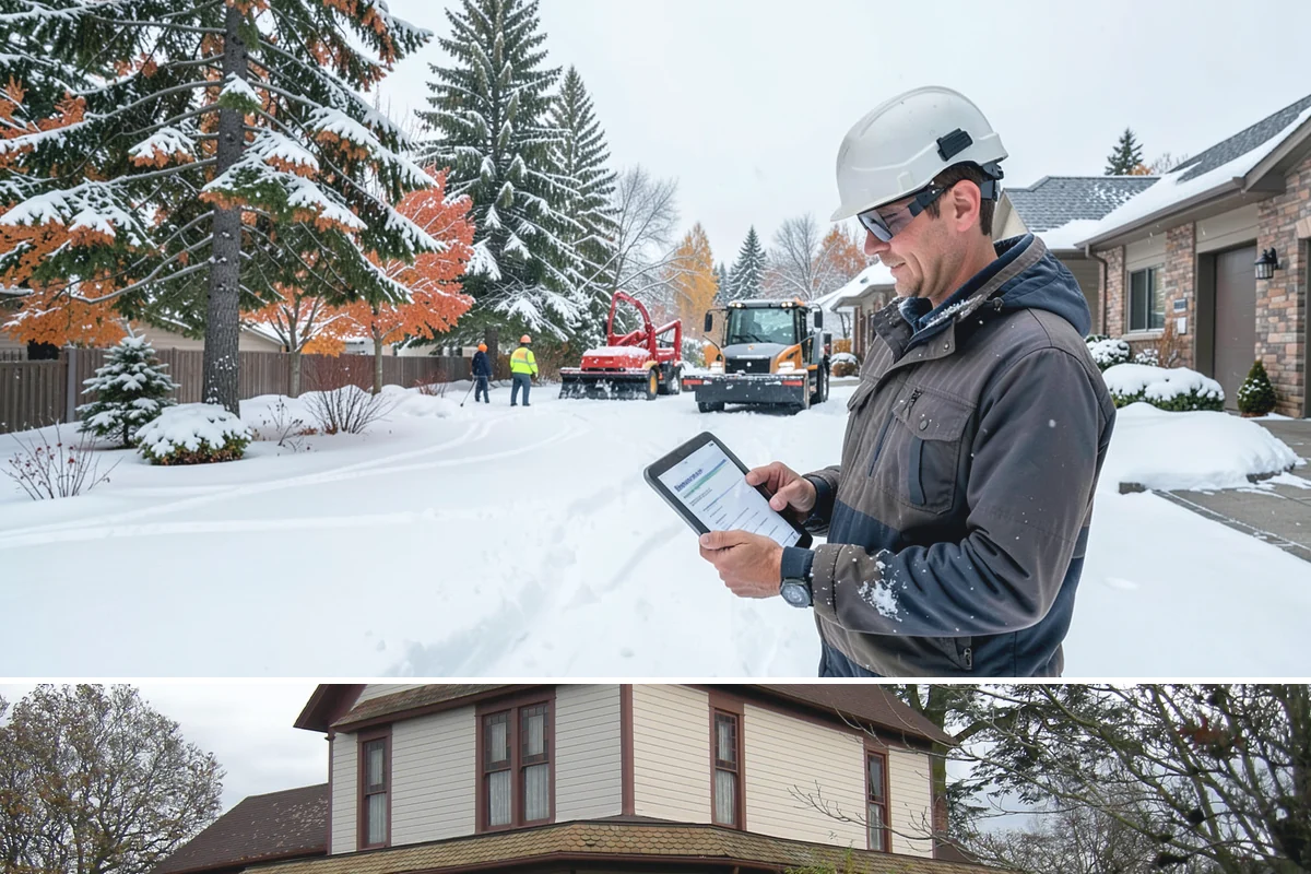 Sidewalk Tractor Service in Sumner, Pierce County, WA - Sidewalk tractor service runs throughout the snow and ice season from late November through February on pedestrian-heavy sites.