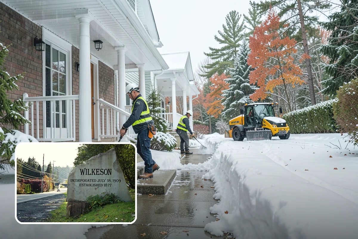 Sidewalk Tractor Service in Wilkeson, Pierce County, WA - Clearing of narrow walks and paths trucks cannot reach