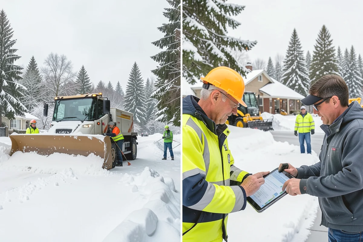 Sidewalk Tractor Service in Yarrow Point, King County, WA - Deploy the sidewalk tractor with plow or brush and spreader