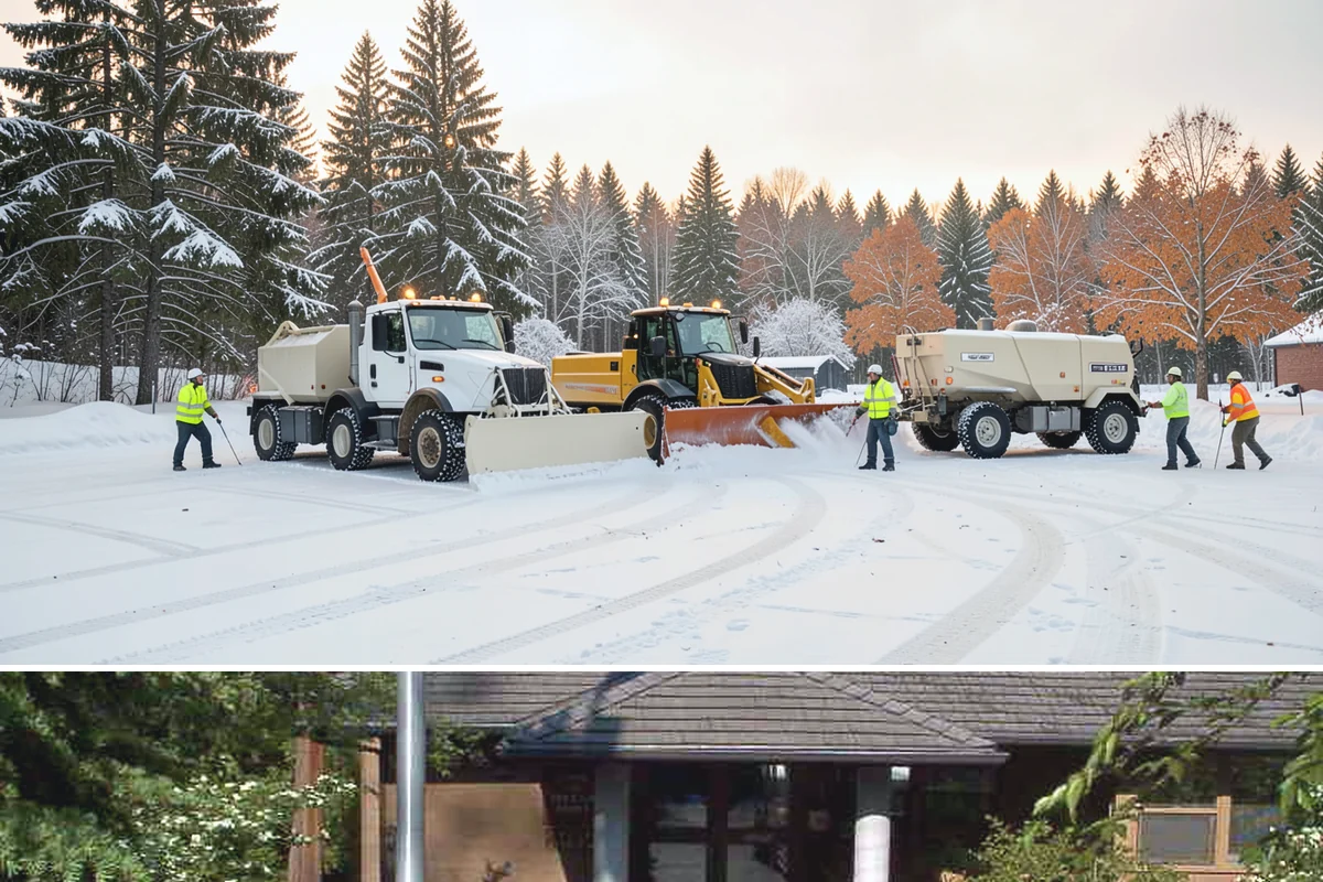 Sidewalk Tractor Service in Yarrow Point, King County, WA - Sidewalk tractor service runs throughout the snow and ice season from late November through February on pedestrian-heavy sites.