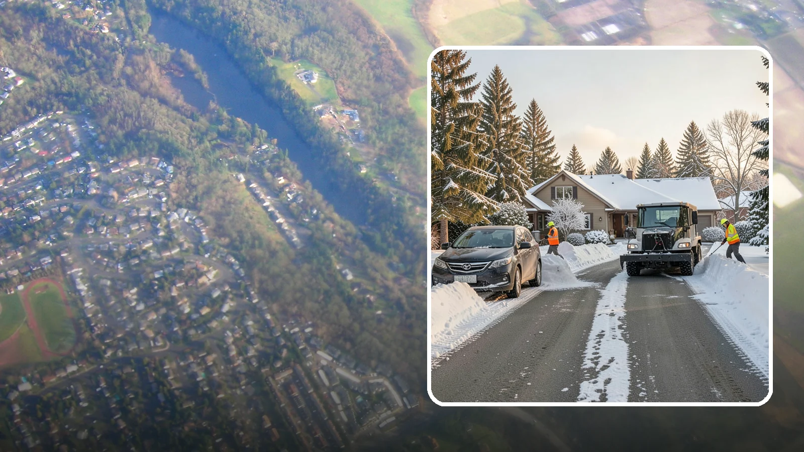 Single-Car Driveway Snow Removal in Algona, King County, WA - We clear compact single-car driveways quickly so you can get out the door on a snowy Western Washington morning.