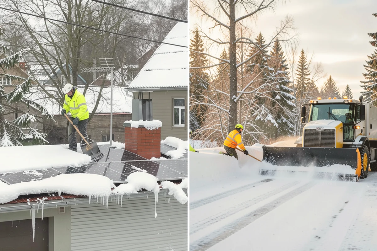 Single-Car Driveway Snow Removal in Algona, King County, WA - We clear the driveway to the pavement