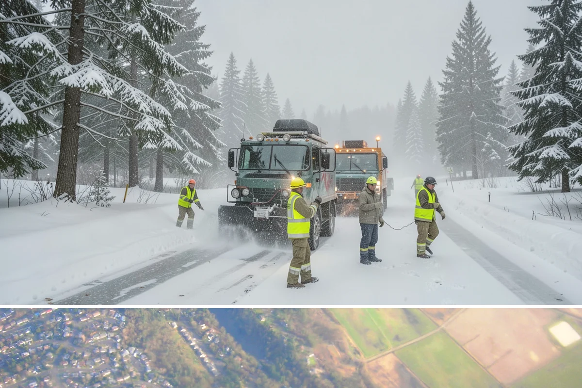 Single-Car Driveway Snow Removal in Algona, King County, WA - Single-car driveway service is in highest demand during lowland snow events from December to February.
