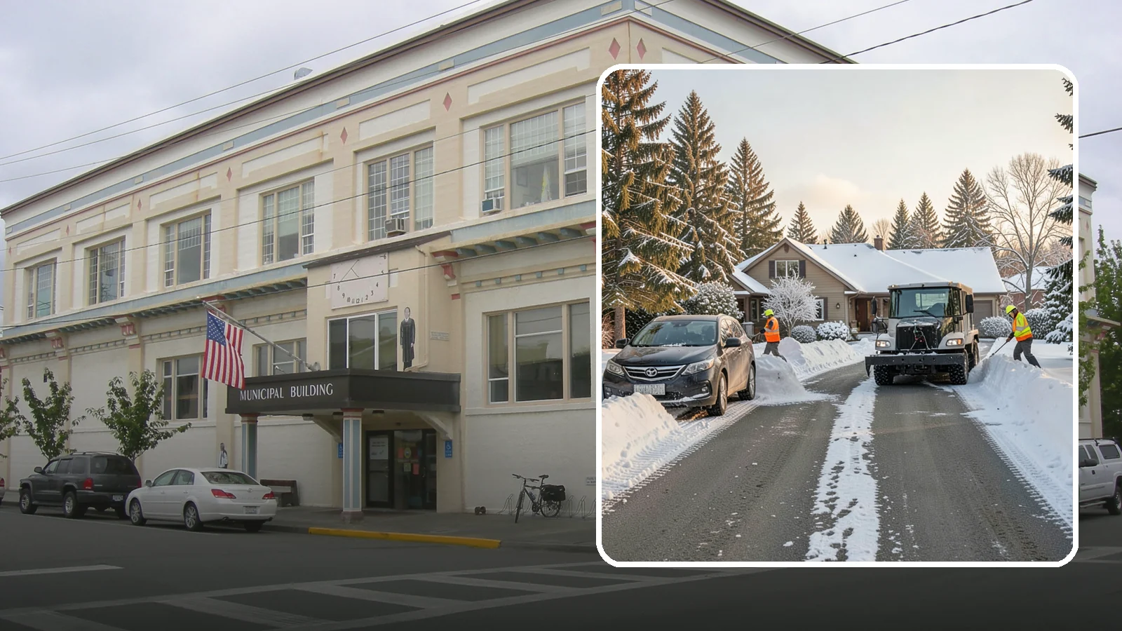 Single-Car Driveway Snow Removal in Anacortes, Skagit County, WA - We clear compact single-car driveways quickly so you can get out the door on a snowy Western Washington morning.