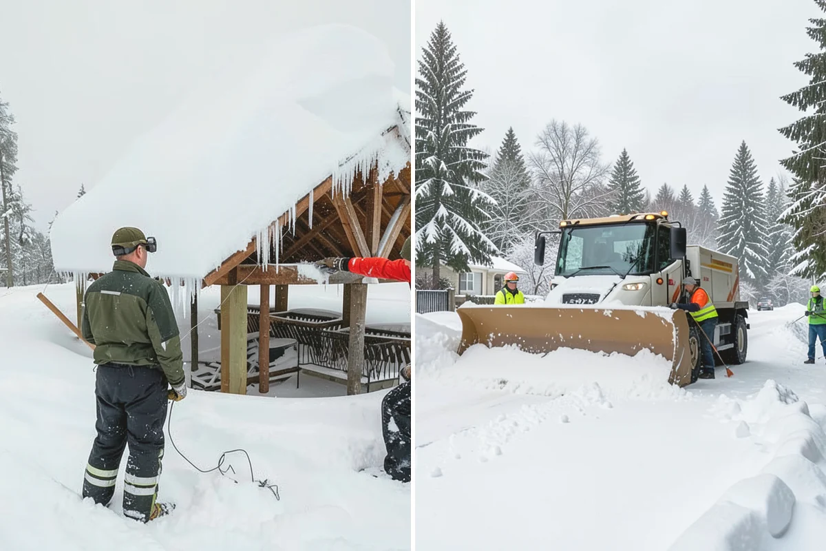 Single-Car Driveway Snow Removal in Anacortes, Skagit County, WA - We clear the driveway to the pavement