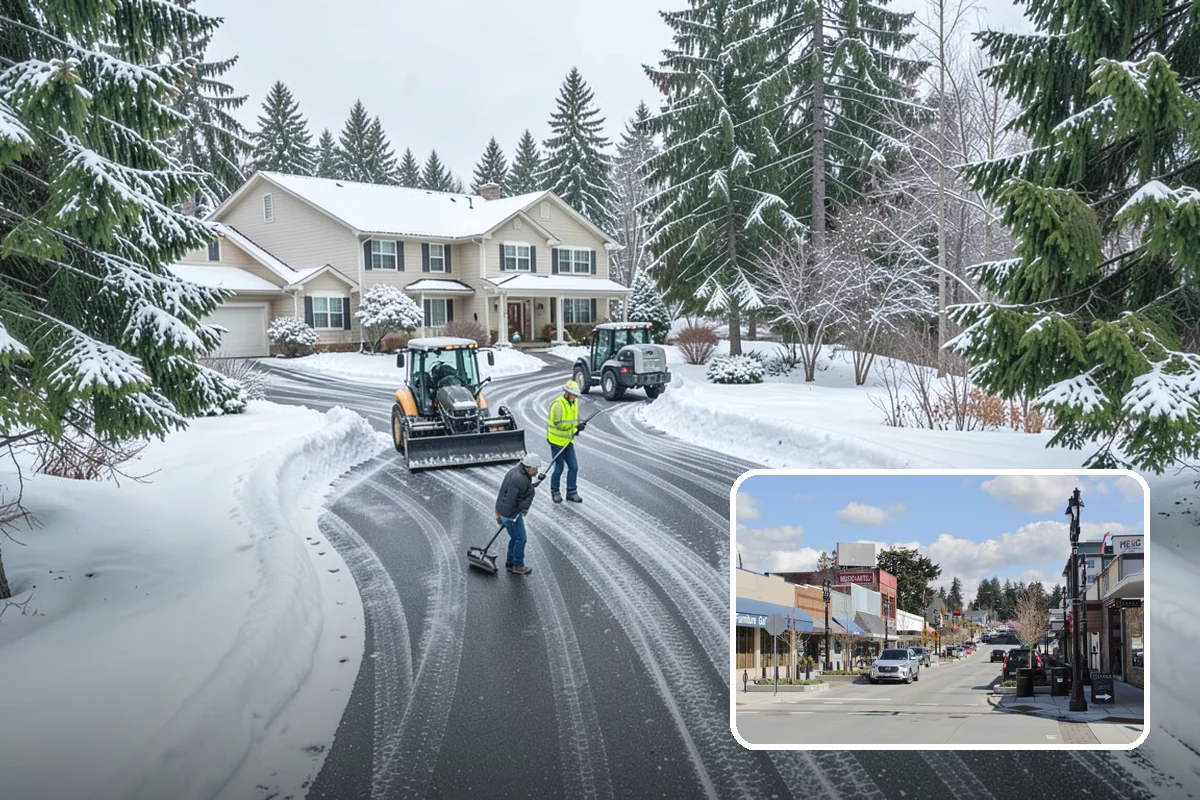 Single-Car Driveway Snow Removal in Bothell, King County, WA - Fast clearing for compact driveways