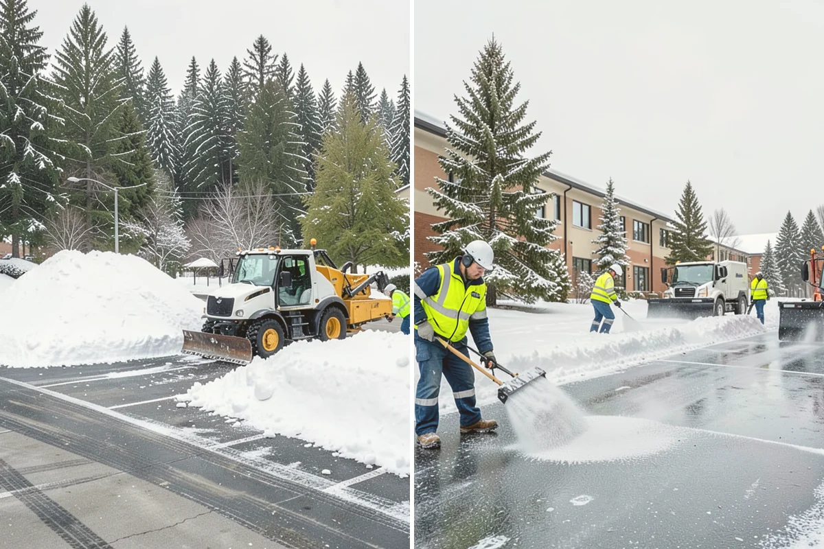 Single-Car Driveway Snow Removal in Bothell, King County, WA - We clear the driveway to the pavement