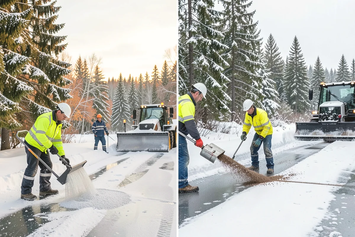 Single-Car Driveway Snow Removal in Burien, King County, WA - We clear the driveway to the pavement