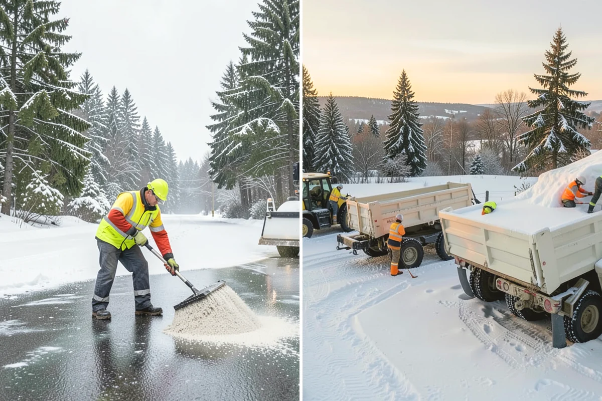 Single-Car Driveway Snow Removal in Carnation, King County, WA - We clear the driveway to the pavement