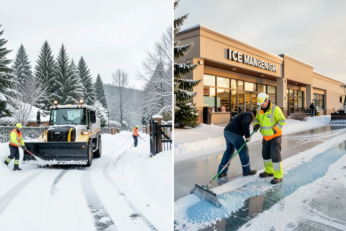 Single-Car Driveway Snow Removal in Clyde Hill, King County, WA - We clear the driveway to the pavement