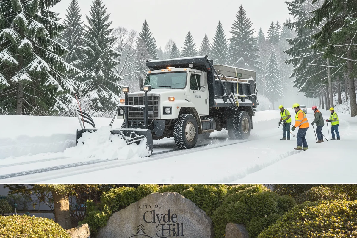 Single-Car Driveway Snow Removal in Clyde Hill, King County, WA - Single-car driveway service is in highest demand during lowland snow events from December to February.