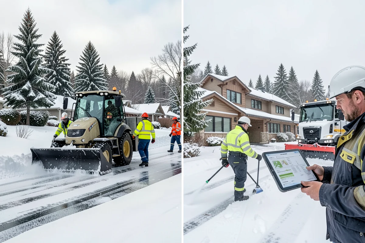 Single-Car Driveway Snow Removal in Concrete, Skagit County, WA - We clear the driveway to the pavement