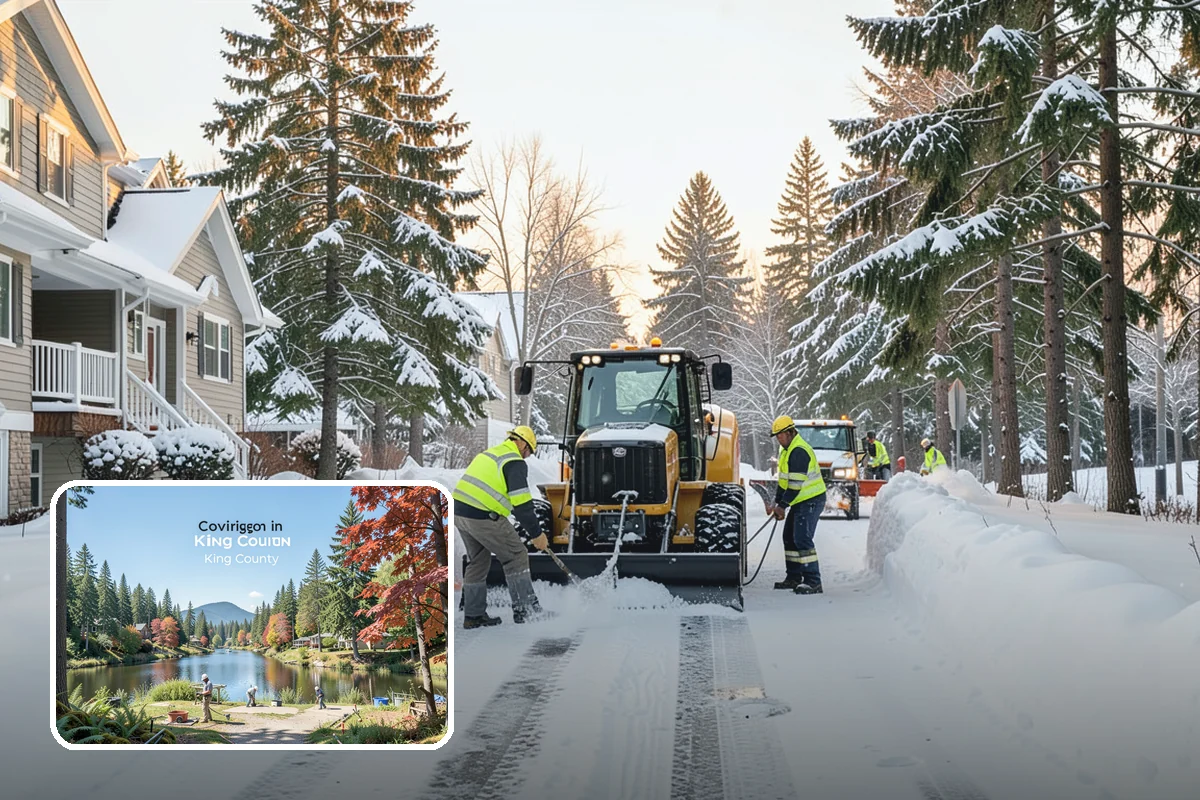 Single-Car Driveway Snow Removal in Covington, King County, WA - Fast clearing for compact driveways