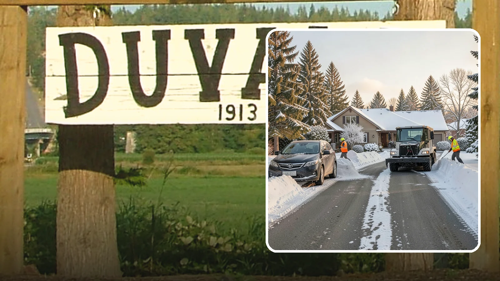 Single-Car Driveway Snow Removal in Duvall, King County, WA - We clear compact single-car driveways quickly so you can get out the door on a snowy Western Washington morning.