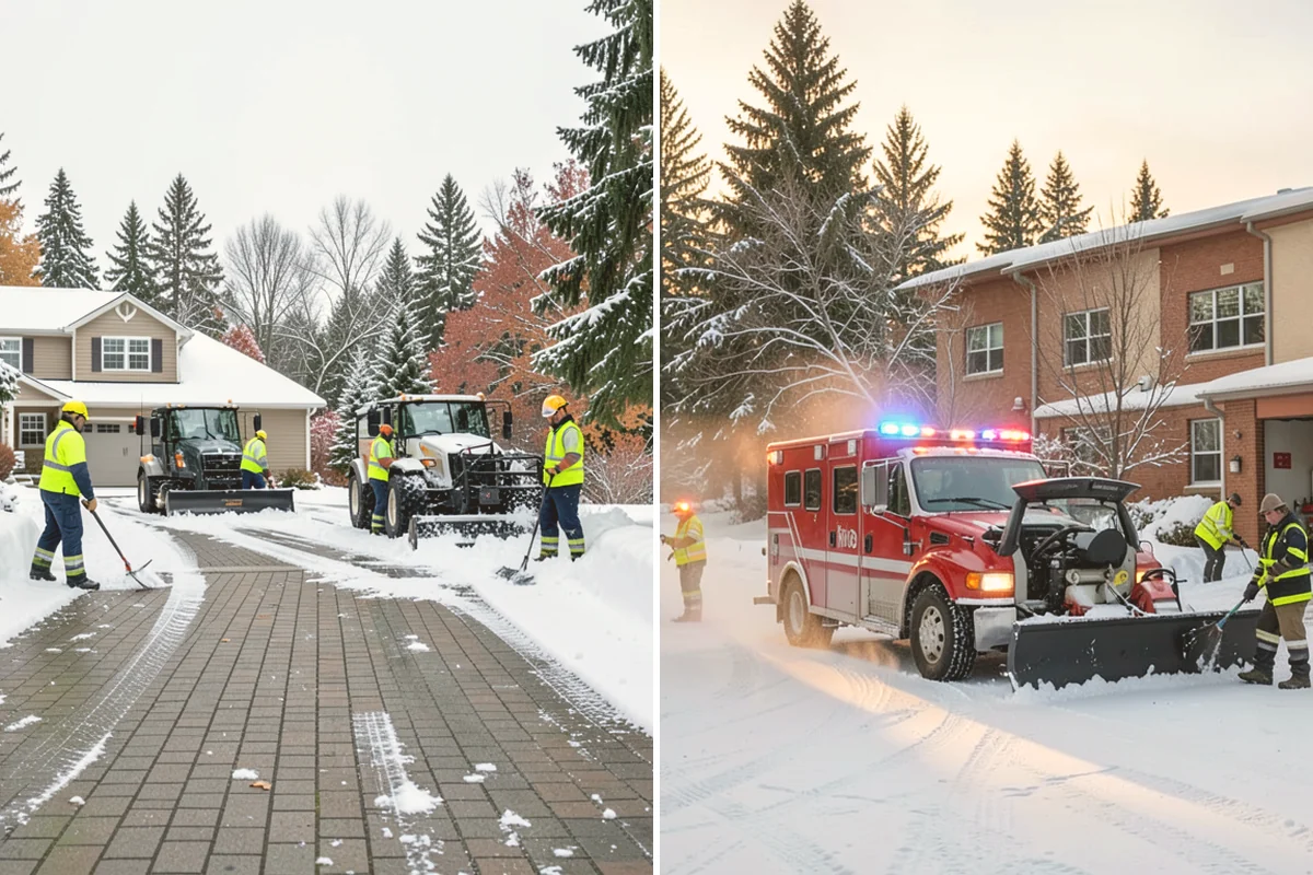 Single-Car Driveway Snow Removal in Eatonville, Pierce County, WA - We clear the driveway to the pavement