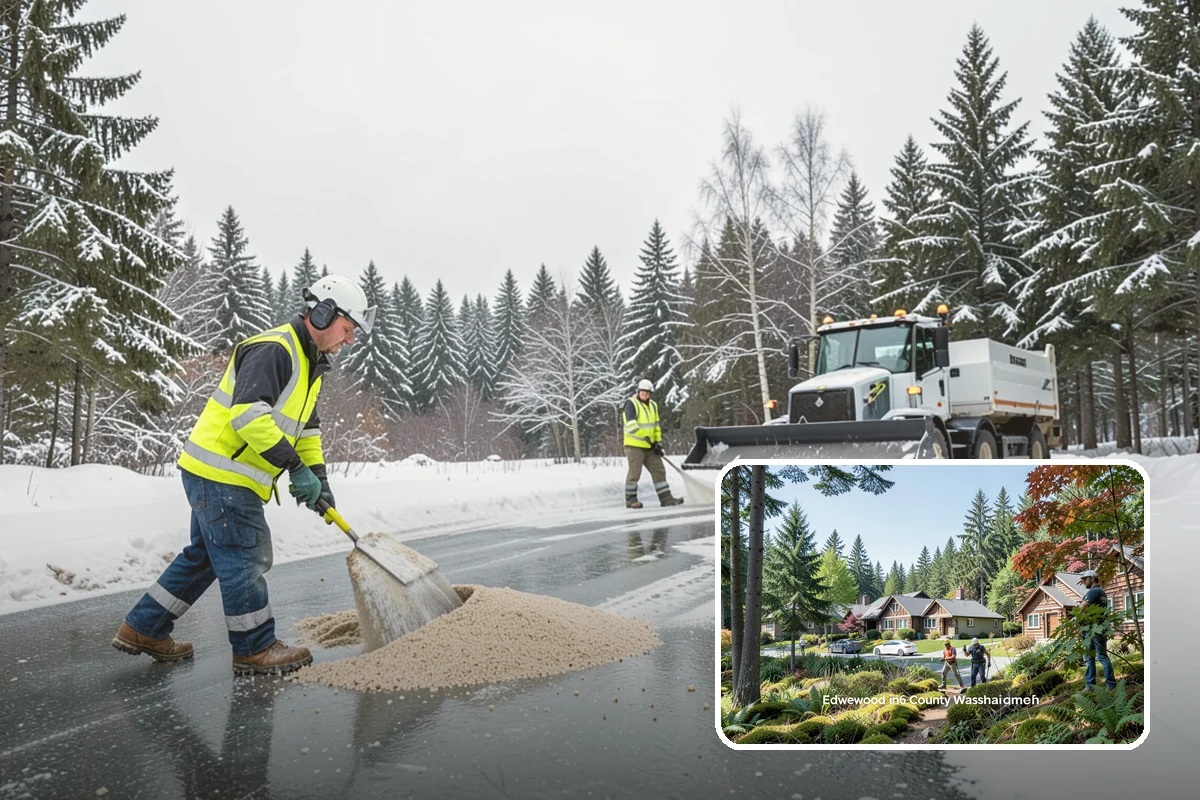 Single-Car Driveway Snow Removal in Edgewood, Pierce County, WA - Fast clearing for compact driveways