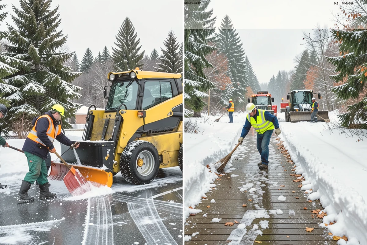 Single-Car Driveway Snow Removal in Edmonds, Snohomish County, WA - We clear the driveway to the pavement