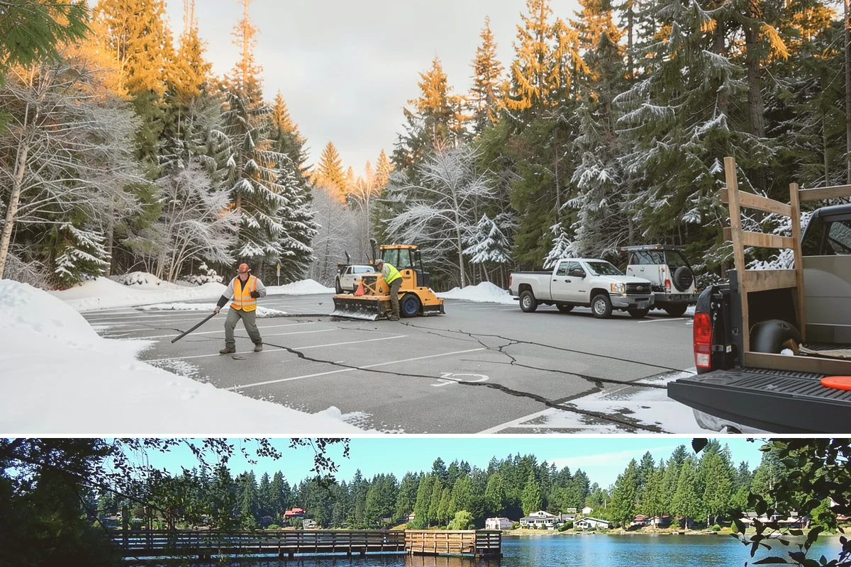 Single-Car Driveway Snow Removal in Federal Way, King County, WA - Single-car driveway service is in highest demand during lowland snow events from December to February.