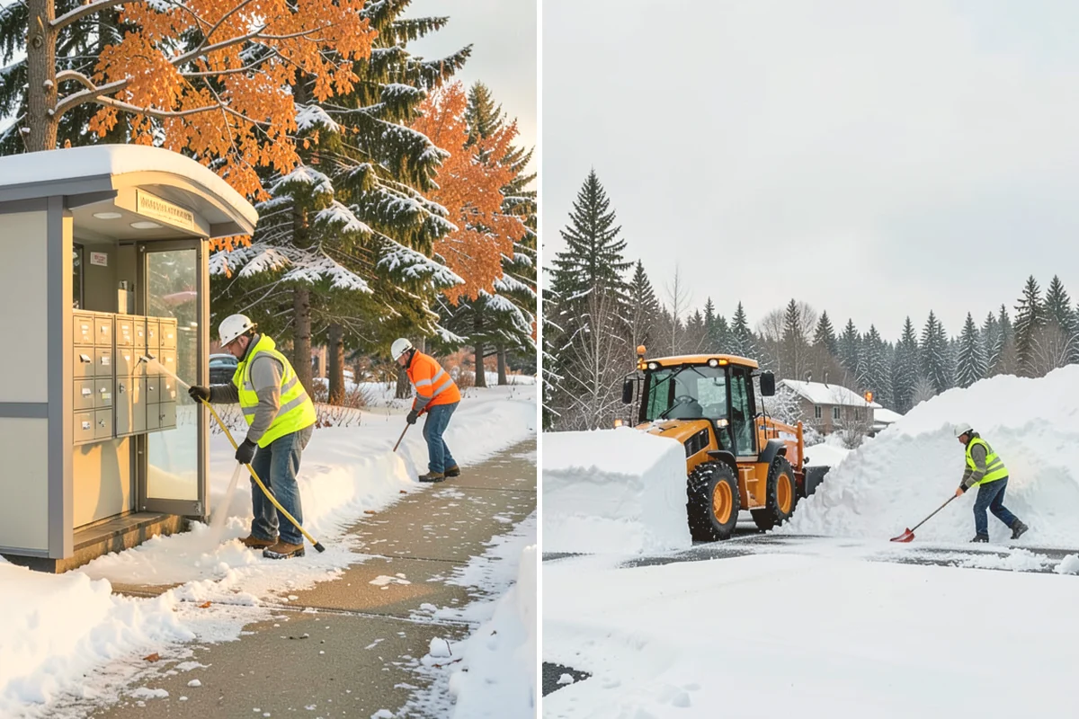 Single-Car Driveway Snow Removal in Fife, Pierce County, WA - We clear the driveway to the pavement
