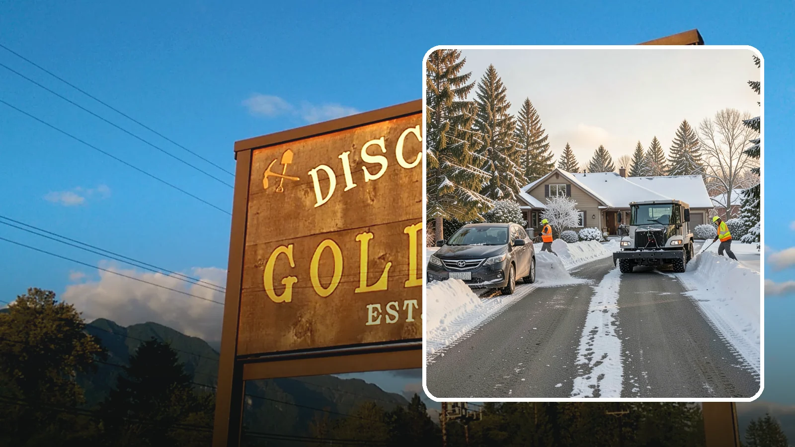 Single-Car Driveway Snow Removal in Gold Bar, Snohomish County, WA - We clear compact single-car driveways quickly so you can get out the door on a snowy Western Washington morning.