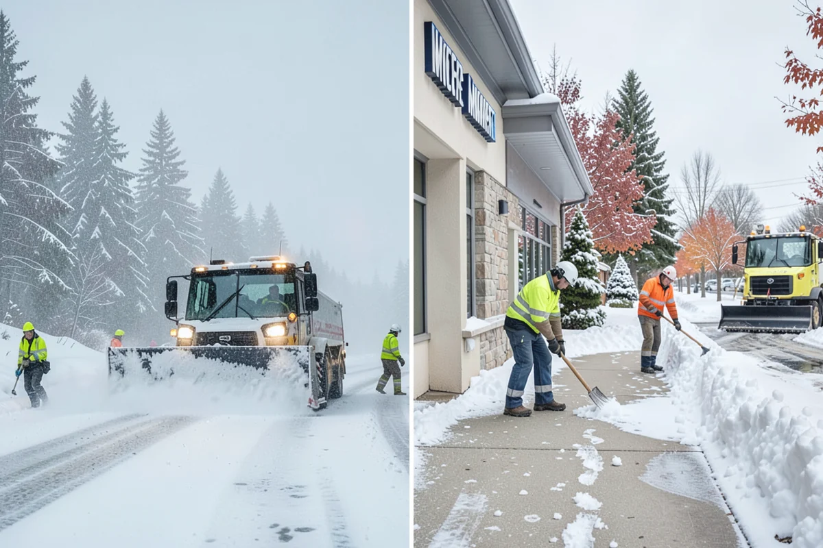 Single-Car Driveway Snow Removal in Granite Falls, Snohomish County, WA - We clear the driveway to the pavement
