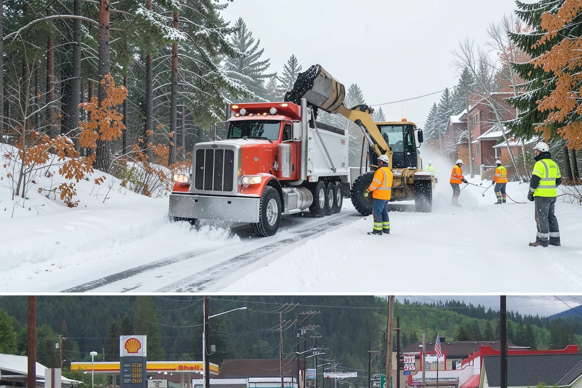 Single-Car Driveway Snow Removal in Granite Falls, Snohomish County, WA - Single-car driveway service is in highest demand during lowland snow events from December to February.