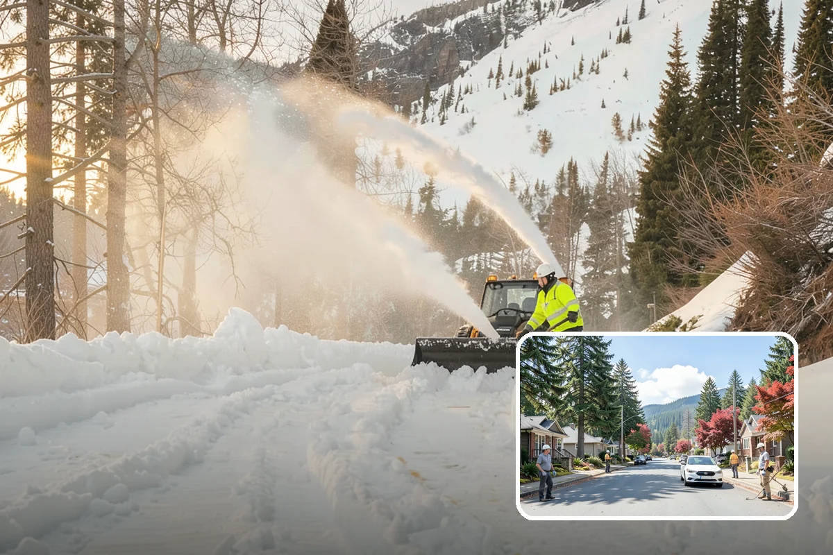 Single-Car Driveway Snow Removal in Hunts Point, King County, WA - Fast clearing for compact driveways
