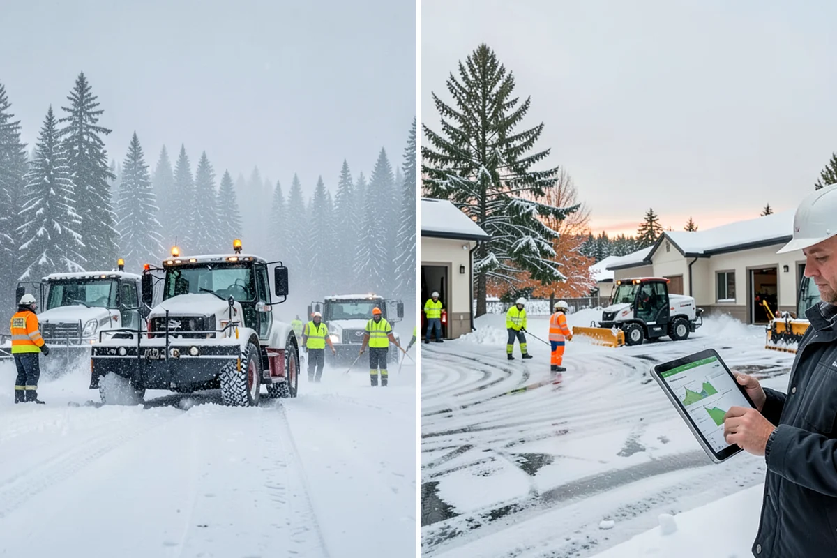 Single-Car Driveway Snow Removal in Hunts Point, King County, WA - We clear the driveway to the pavement