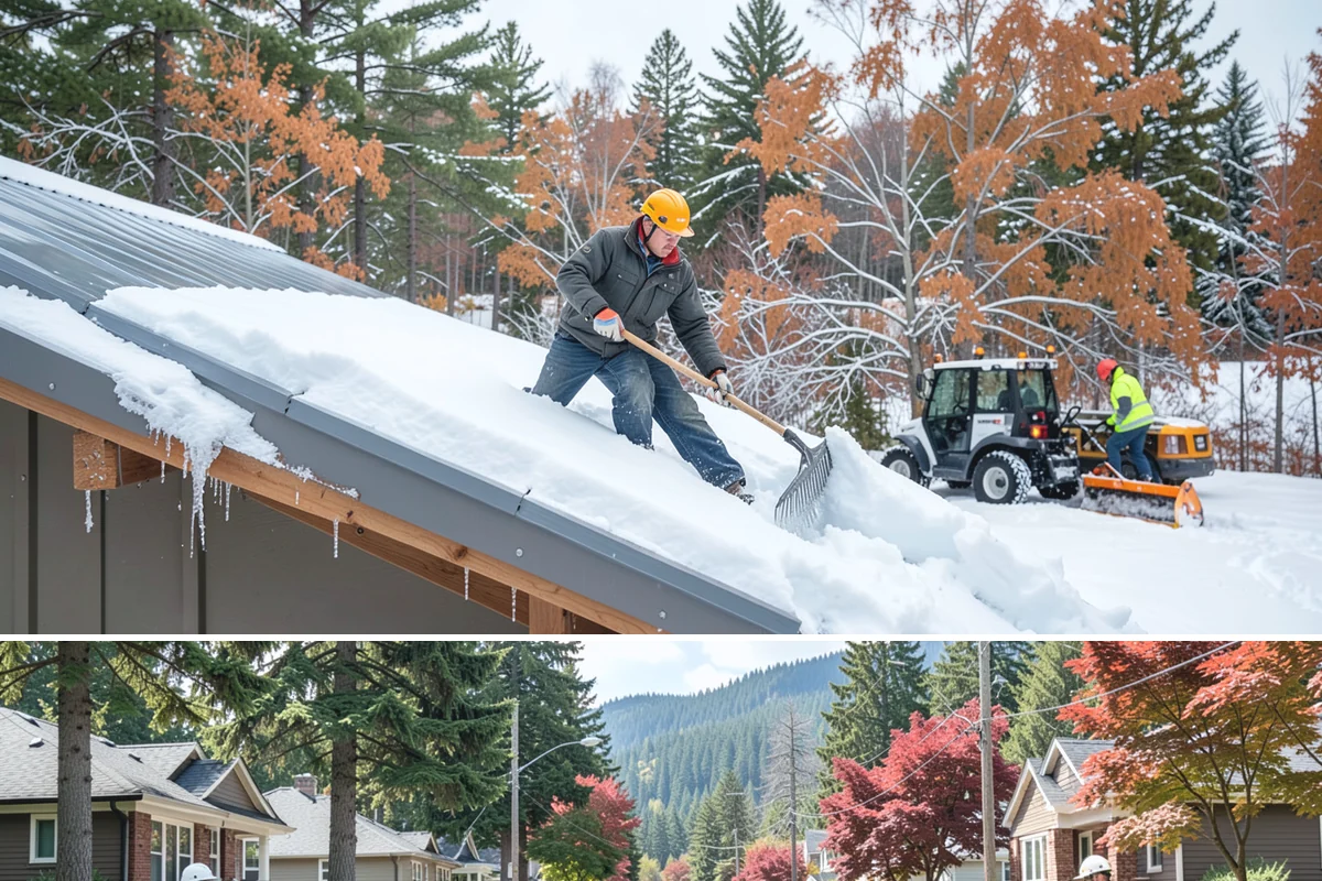 Single-Car Driveway Snow Removal in Hunts Point, King County, WA - Single-car driveway service is in highest demand during lowland snow events from December to February.