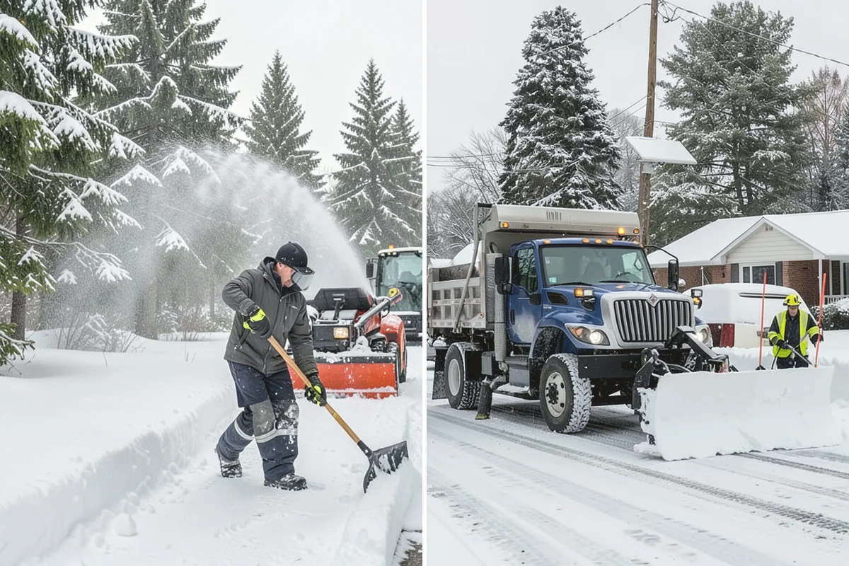 Single-Car Driveway Snow Removal in Issaquah, King County, WA - We clear the driveway to the pavement