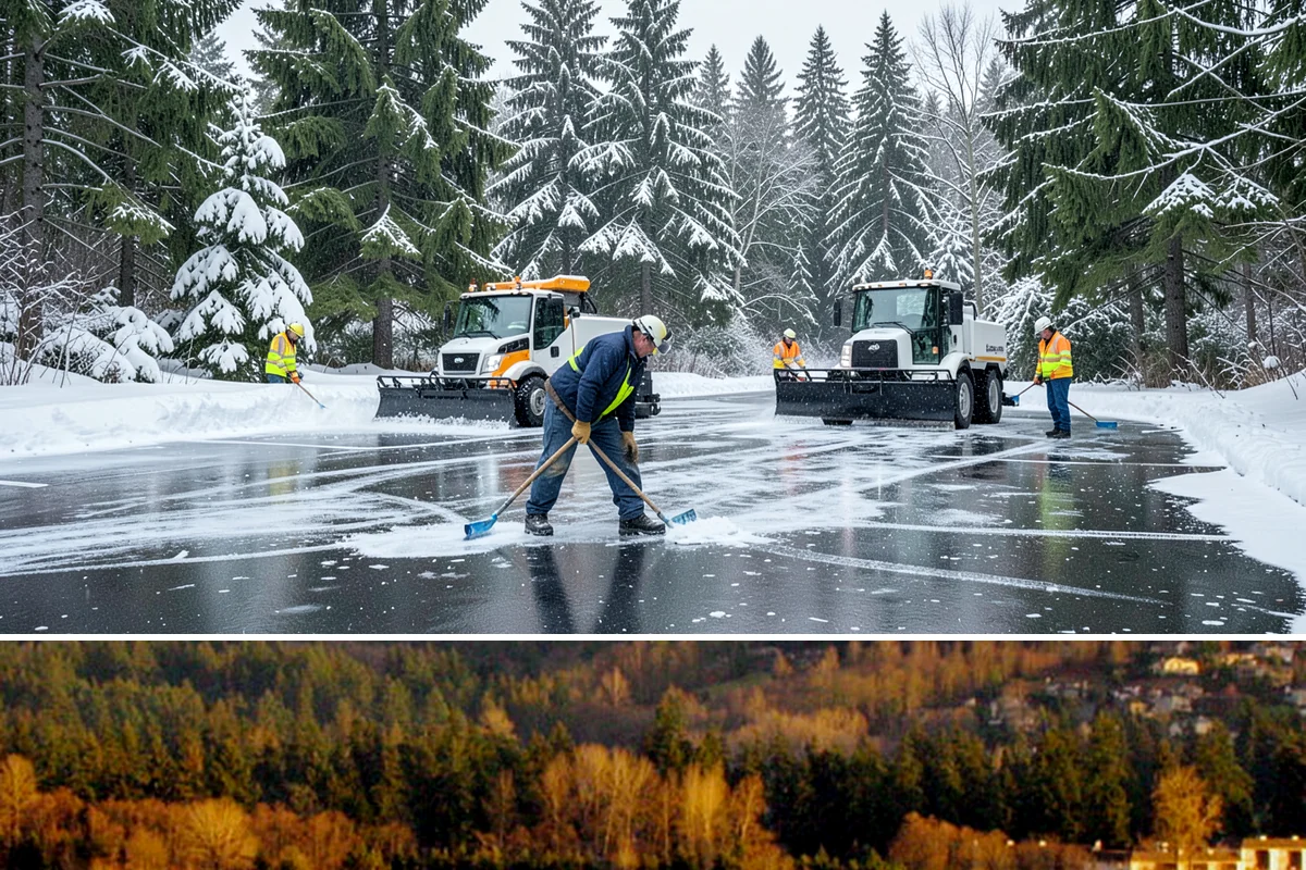 Single-Car Driveway Snow Removal in Kenmore, King County, WA - Single-car driveway service is in highest demand during lowland snow events from December to February.