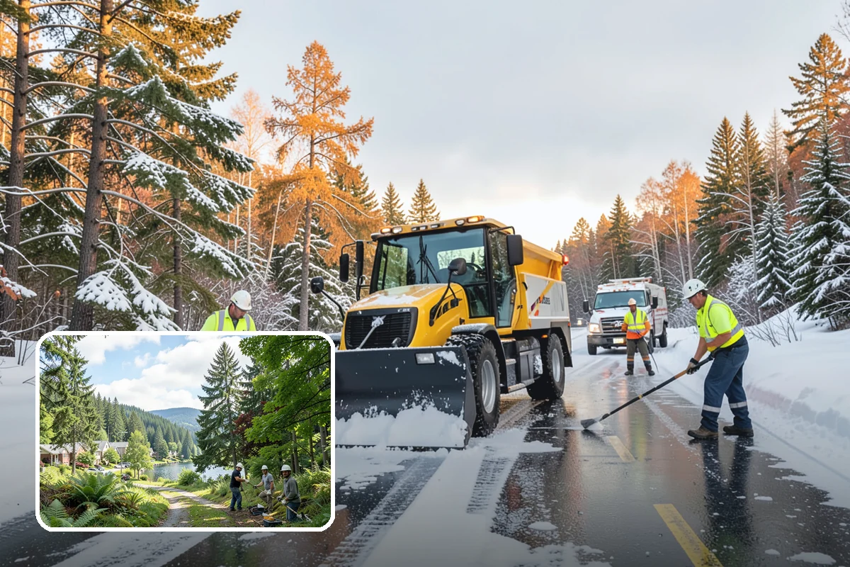Single-Car Driveway Snow Removal in Lake Forest Park, King County, WA - Fast clearing for compact driveways