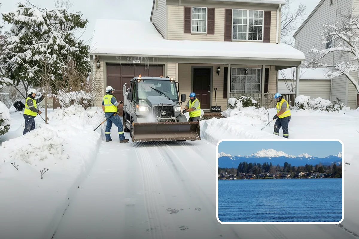 Single-Car Driveway Snow Removal in Lake Stevens, Snohomish County, WA - Fast clearing for compact driveways