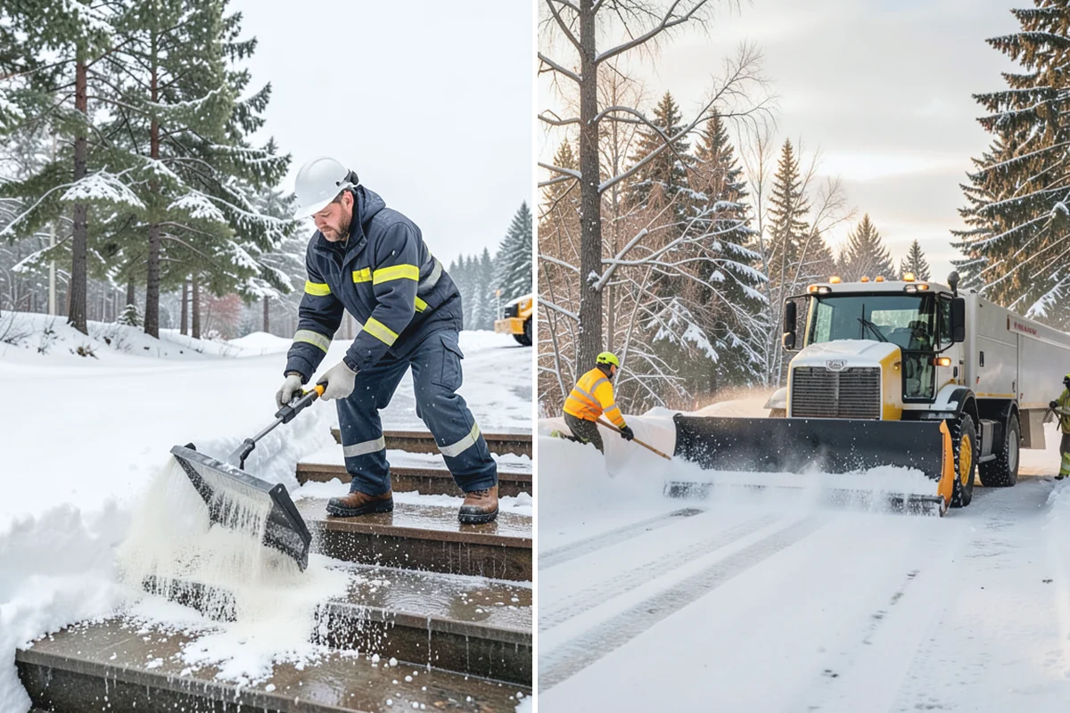 Single-Car Driveway Snow Removal in Medina, King County, WA - We clear the driveway to the pavement