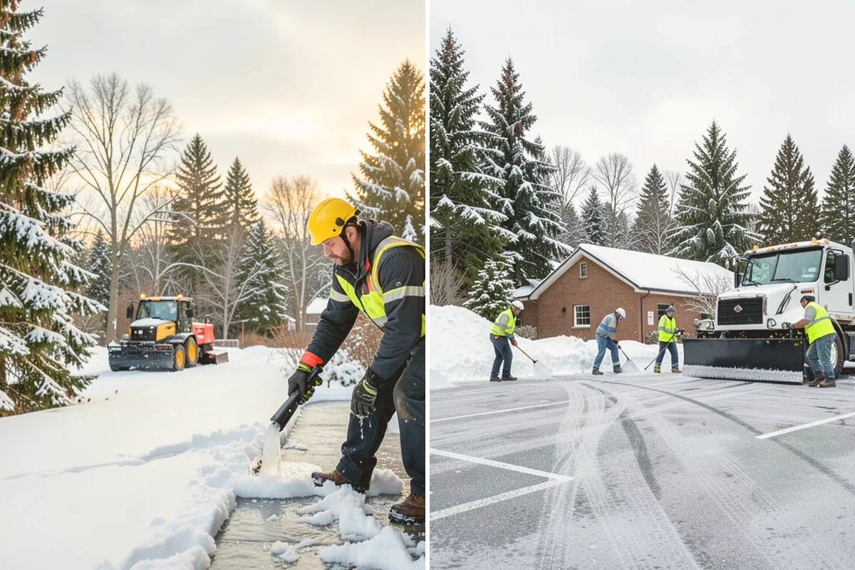 Single-Car Driveway Snow Removal in Milton, King County, WA - We clear the driveway to the pavement