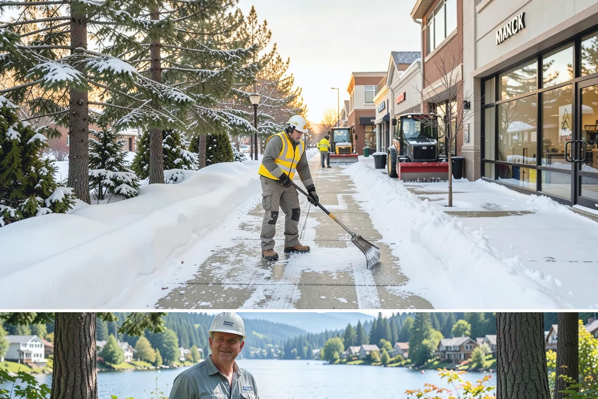 Single-Car Driveway Snow Removal in Milton, King County, WA - Single-car driveway service is in highest demand during lowland snow events from December to February.