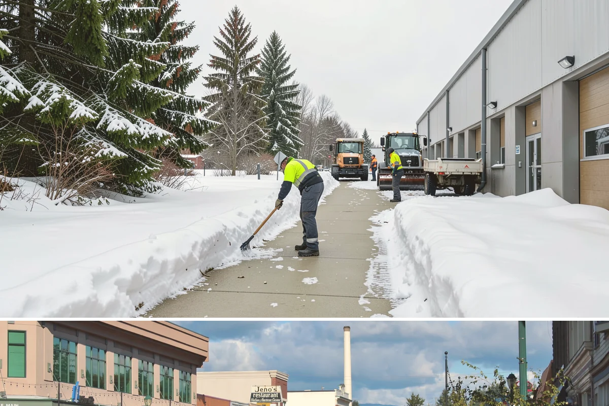 Single-Car Driveway Snow Removal in Monroe, Snohomish County, WA - Single-car driveway service is in highest demand during lowland snow events from December to February.