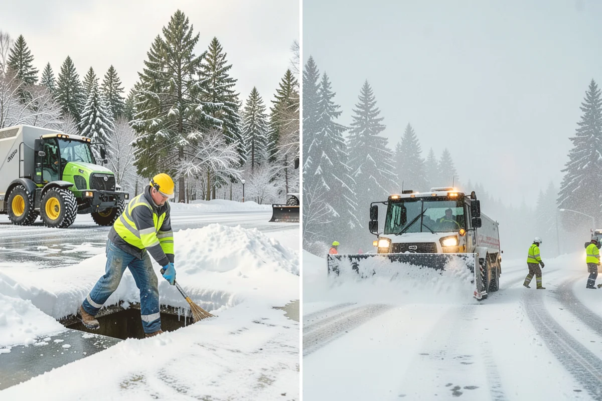 Single-Car Driveway Snow Removal in Newcastle, King County, WA - We clear the driveway to the pavement