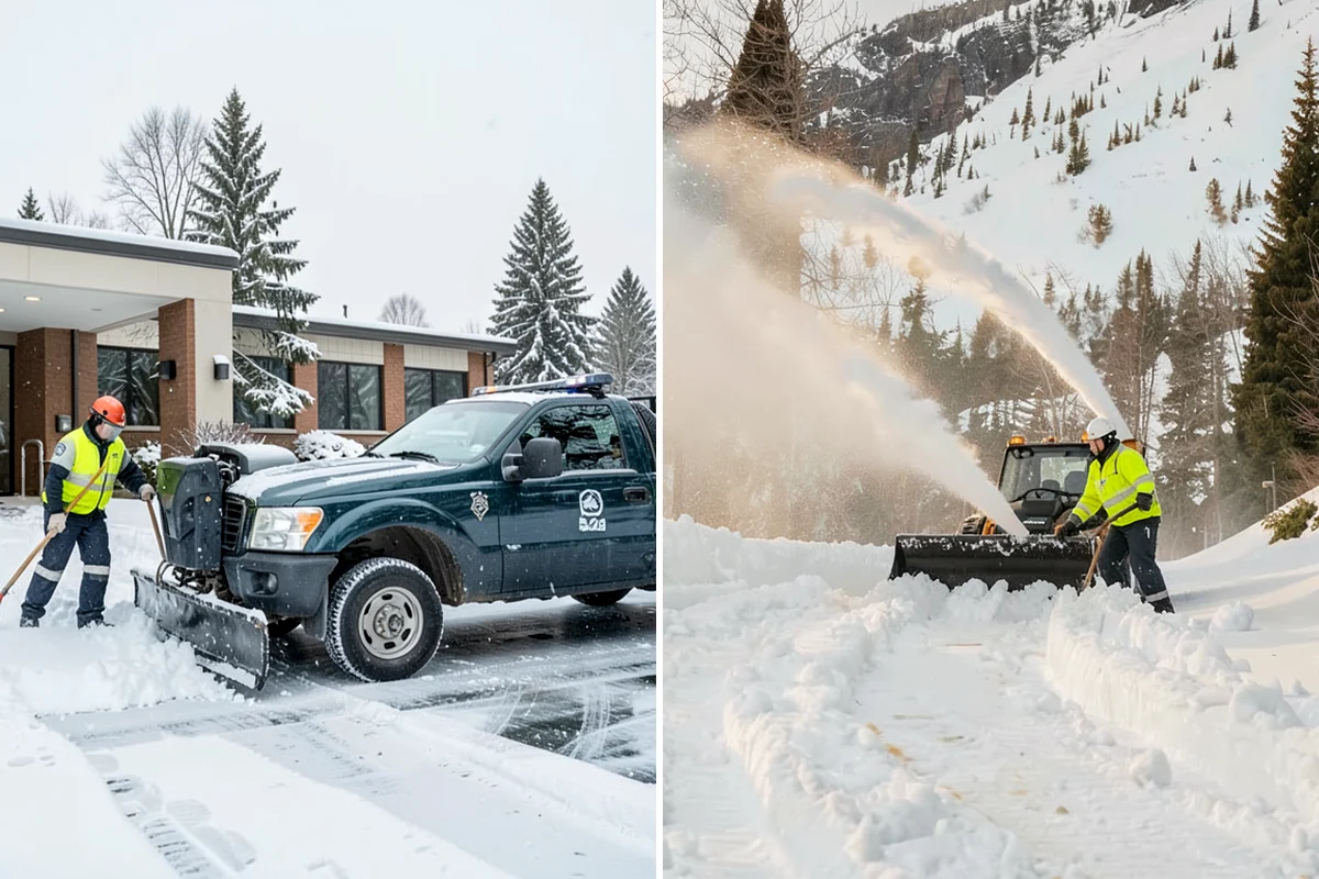 Single-Car Driveway Snow Removal in Normandy Park, King County, WA - We clear the driveway to the pavement