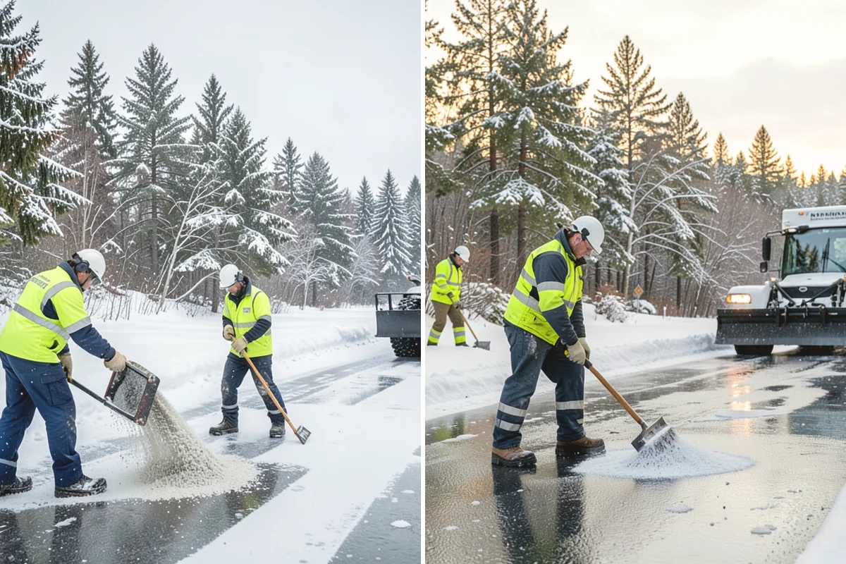 Single-Car Driveway Snow Removal in North Bend, King County, WA - We clear the driveway to the pavement