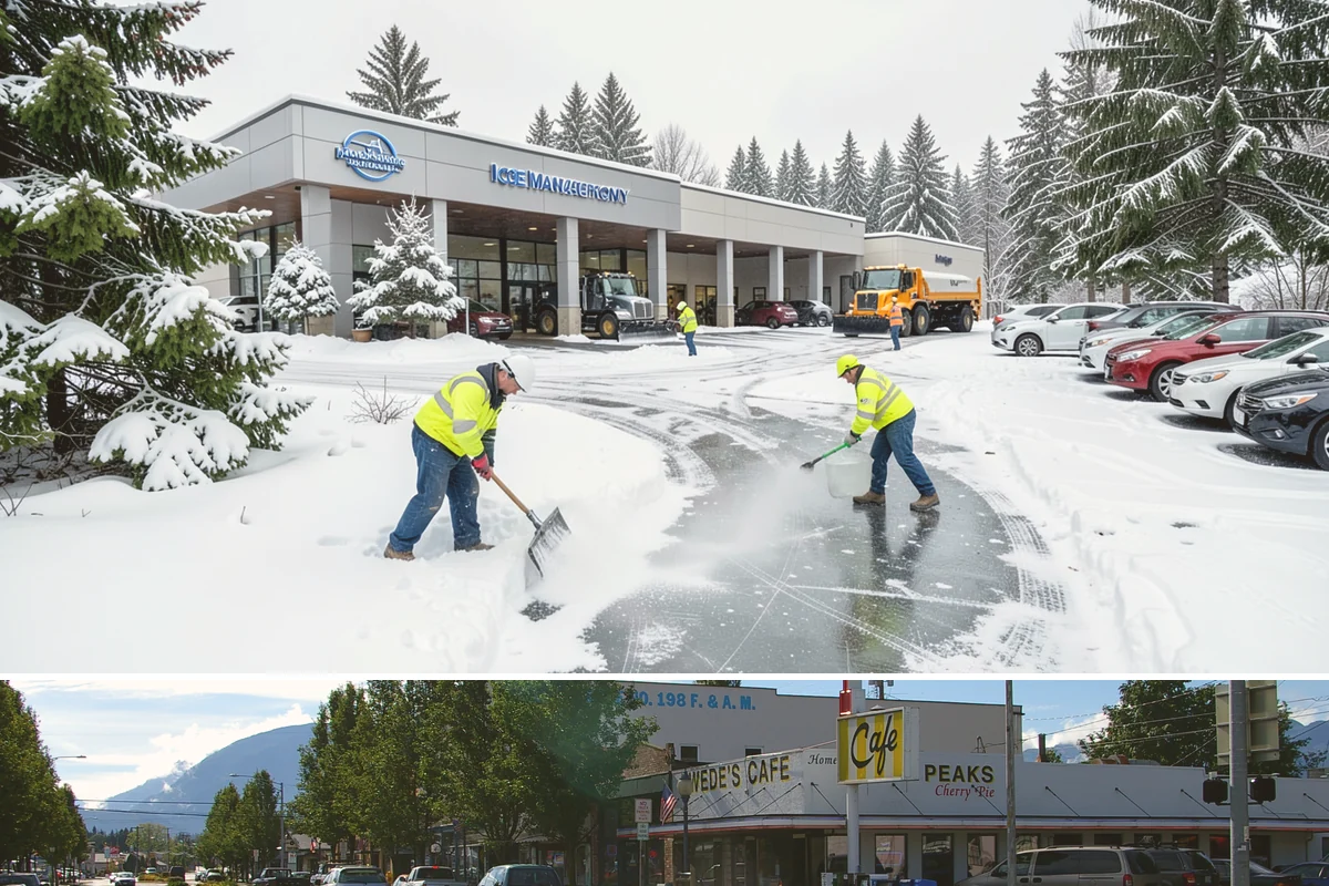 Single-Car Driveway Snow Removal in North Bend, King County, WA - Single-car driveway service is in highest demand during lowland snow events from December to February.