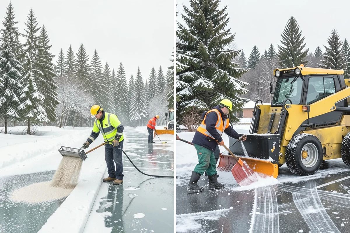 Single-Car Driveway Snow Removal in Oak Harbor, Island County, WA - We clear the driveway to the pavement